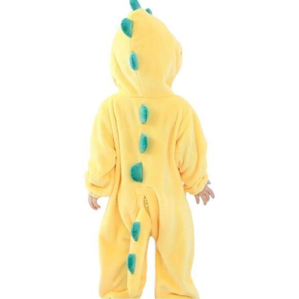 Unisex Baby Animal Costume Winter Flannel Hooded Jumpsuit Halloween Size 13-18 M - Picture 4 of 8